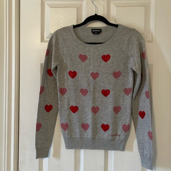 bebe Mirror Heart Sweater - Picture 2 of 8